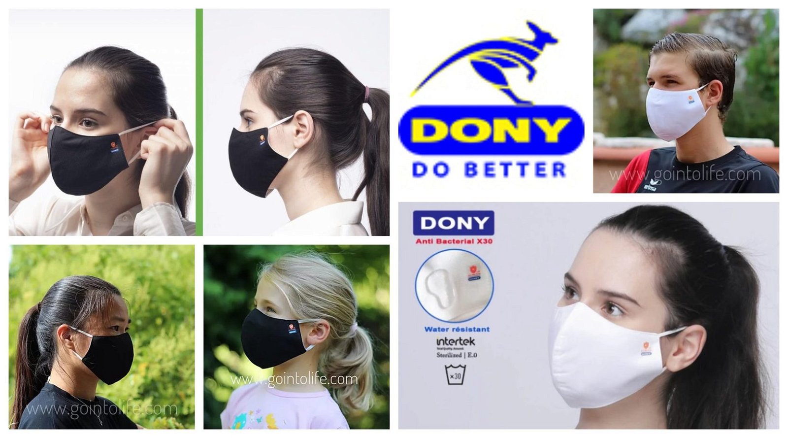 - DONY MASK - Premium Antibacterial Cloth Face Mask