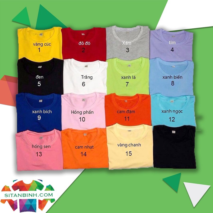 Color Options At Tan Binh T-shirt Factory