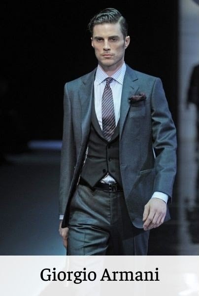 Giorgio Armani - high end men's clothing line