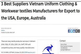 3 Best Suppliers Vietnam Uniform Clothing & Workwear textiles Manufacturers for Export to the USA, Europe, Australia