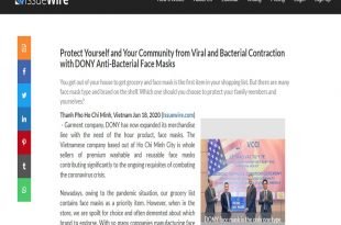 Protect Yourself and Your Community from Viral and Bacterial Contraction with DONY Anti-Bacterial Face Masks