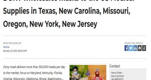 DONY wholesales masks to the US Medical Supplies in Texas, New Carolina, Missouri, Oregon, New York, New Jersey