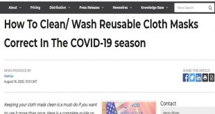 How To Clean/ Wash Reusable Cloth Masks Correct In The COVID-19 season