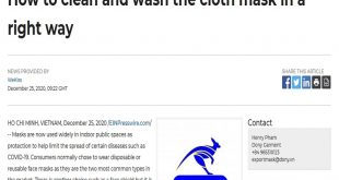 How to clean and wash the cloth mask in a right way