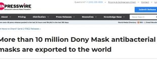 More than 10 million Dony Mask antibacterial masks are exported to the world