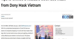Tips to choose a reusable cloth face mask from Dony Mask Vietnam