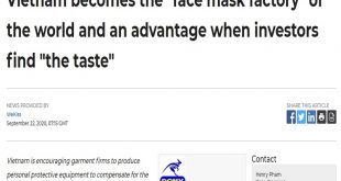 Vietnam becomes the "face mask factory" of the world and an advantage when investors find "the taste"