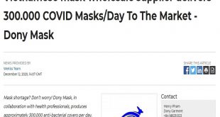 Vietnamese mask wholesale supplier delivers 300.000 COVID Masks/Day To The Market - Dony Mask