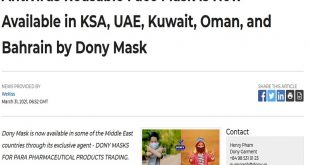 Antivirus Reusable Face Mask is Now Available in KSA, UAE, Kuwait, Oman, and Bahrain by Dony Mask