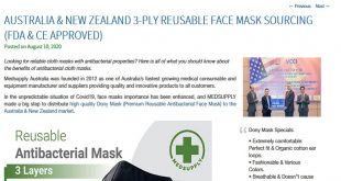 Australia & New Zealand 3-Ply Reusable Face Mask Sourcing (FDA & CE Approved)