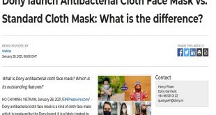 Dony launch Antibacterial Cloth Face Mask vs. Standard Cloth Mask: What is the difference?