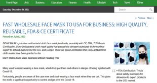 Fast Wholesale Face Mask To USA For Business: High Quality, Reusable, FDA & CE Certificate
