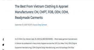 The Best From Vietnam Clothing & Apprael Manufacturers: CM, CMPT, FOB, OEM, ODM, Readymade Garments