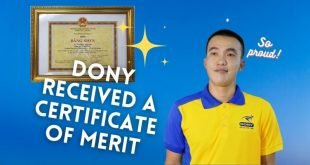 DONY received a certificate of merit