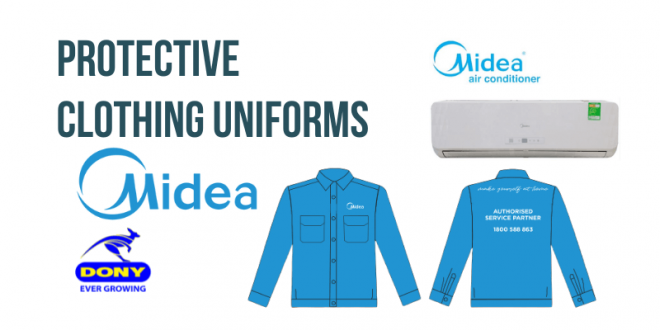 - DONY in the production process of MIDEA brand protective uniform in January