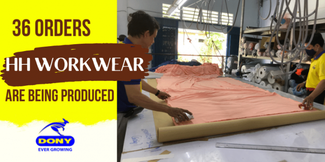- 36 new orders from HH Workwear brand are being sampled