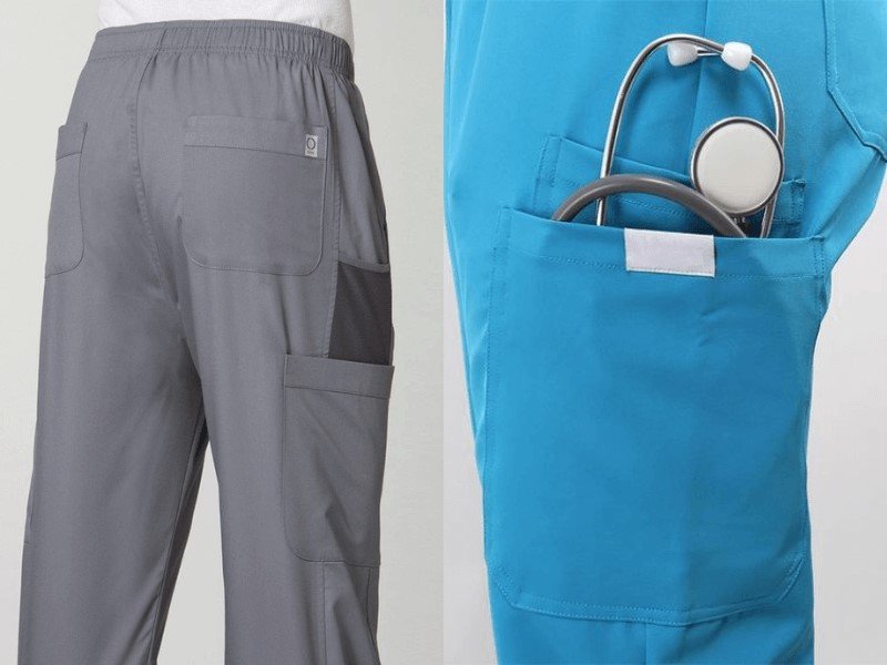 For lab workers, cargo pants are a sensible choice.