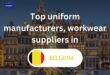 Top 10 uniform manufacturers, workwear suppliers in Belgium